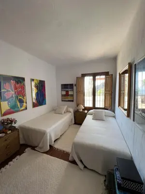 Cama o camas de una habitación en El Mirador de Mojácar