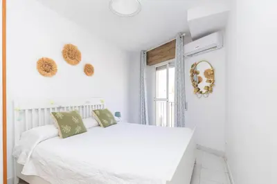 Cama o camas de una habitación en apartamento Cabo de Gata