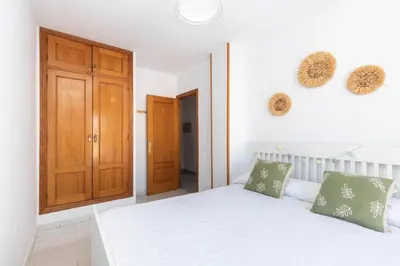 Cama o camas de una habitación en apartamento Cabo de Gata