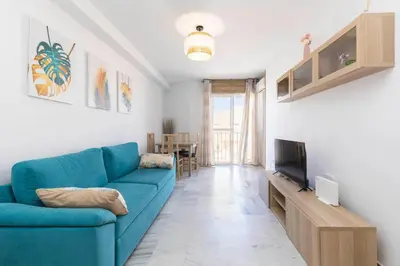 Una televisión o centro de entretenimiento en apartamento Cabo de Gata