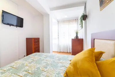 Cama o camas de una habitación en Apartamento El Cable