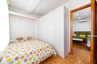Cama o camas de una habitación en Apartamento El Cable