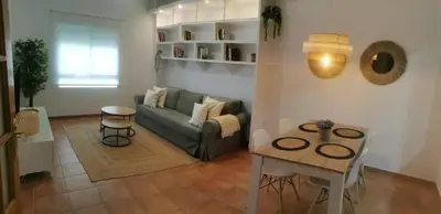 Zona de estar de Apartamento 50 m playa preciosa