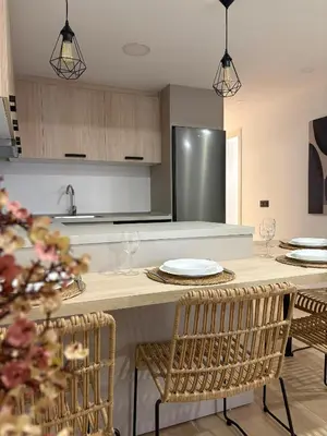 Una cocina o zona de cocina en Apartamentos Fénix