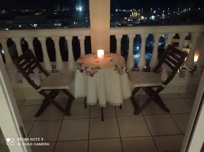 Un balcón o terraza de Apartamento de Calidad en Almerimar con Excelente Vista al Mar y buena Ubicacion