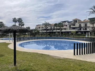 Piscina en o cerca de ÁTICO NUEVO VERA SOLARiUM URBANIZACION A PIE DE PLAYA