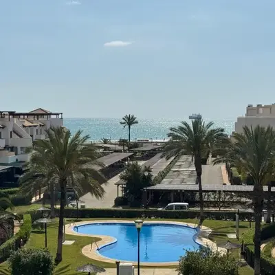 ÁTICO NUEVO VERA SOLARiUM URBANIZACION A PIE DE PLAYA