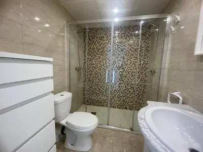 Un baño de APARTAMENTO NUDISTA BAHIA De VERA