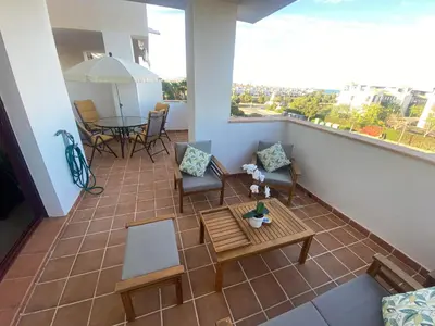 Un balcón o terraza de Precioso Apartamento en Vera Playa