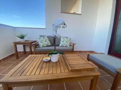 Zona de estar de Precioso Apartamento en Vera Playa