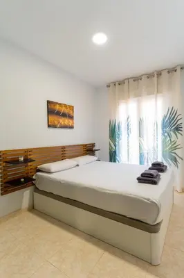 Cama o camas de una habitación en Trendyhomes Aguadulce Beach, WIFI - aire acondidionado - piscina de temporada