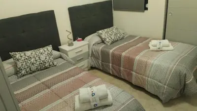 Cama o camas de una habitación en Sunny Valley - Vera Valle del Este