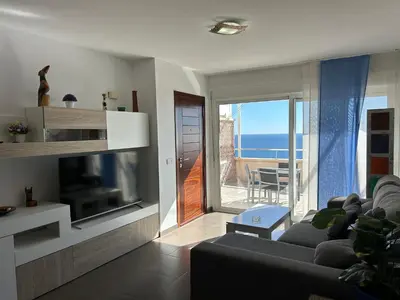Zona de estar de Candela Atico con piscina compartida