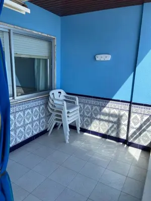 Zona de estar de Vivir en la puerta del mar