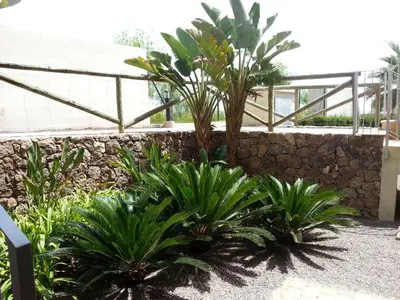 Jardín al aire libre en Apartamento unifamiliar Golf Vera urb privada y tranquila