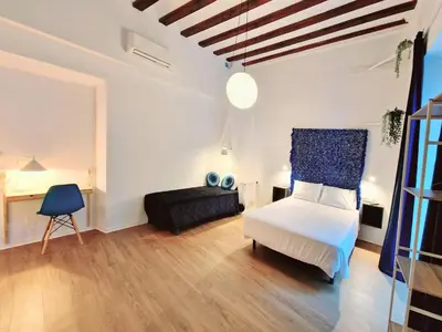 Cama o camas de una habitación en El 34 1º