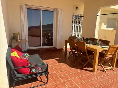 Zona de estar de La Casita de Enix