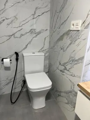 Un baño de Apartamento en primera linea de playa