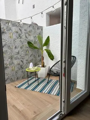 Zona de estar de La casa del surf - Alojamiento en San José, Almería