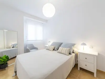 Cama o camas de una habitación en Apartment Mojacar Breeze - Seaview by Interhome
