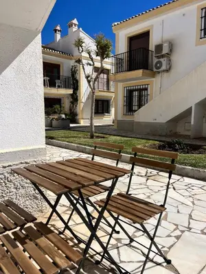 Un balcón o terraza de Mi Casa Vera Playa -bajo