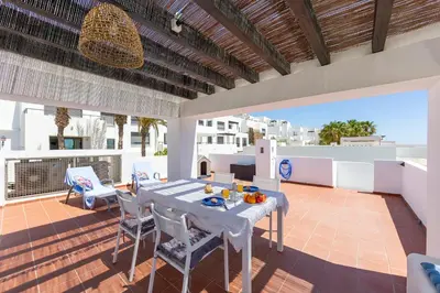 Un balcón o terraza de AlmeriaSuite Mojacar Macenas Sun