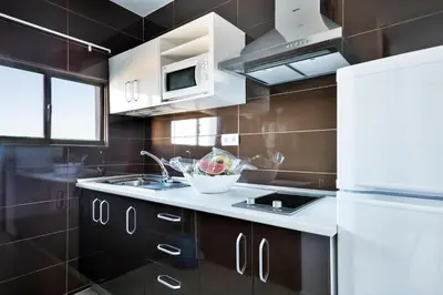 Una cocina o zona de cocina en Best Club Vacaciones Pueblo Indalo