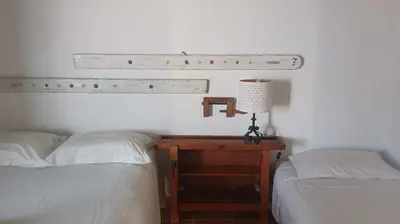 Cama o camas de una habitación en Cortijo Las Gallardas en Almería
