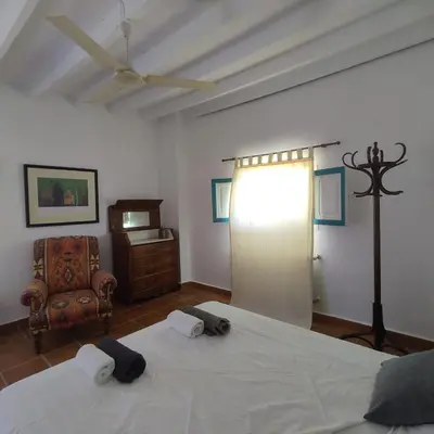 Cama o camas de una habitación en Cortijo Las Gallardas en Almería