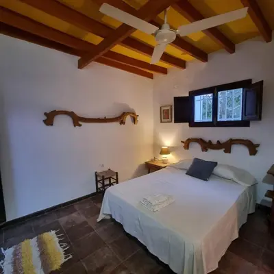 Cama o camas de una habitación en Cortijo Las Gallardas en Almería
