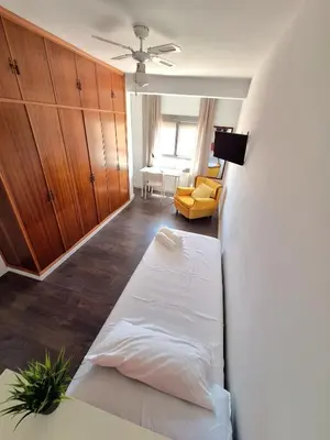 Cama o camas de una habitación en Apartamento Puerta Purchena Almeria