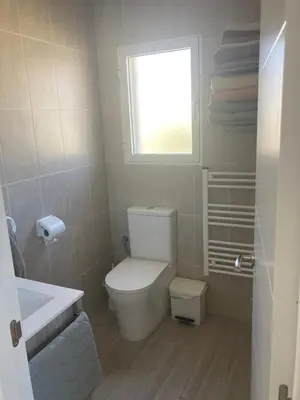 Un baño de Casa Tia, Mojácar with Private Pool and less than 5 minutes from beach!