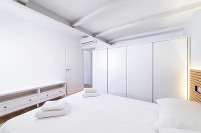 Cama o camas de una habitación en TrendyHomes Palmeral Beach Mojacar