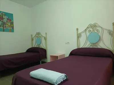 Cama o camas de una habitación en Duplex Precioso con Terraza y Piscina