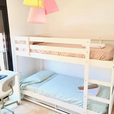 Cama o camas de una habitación en Ático De Diseño en Aguilas