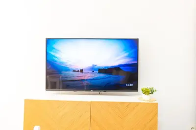 Una televisión o centro de entretenimiento en Águilas Centro Ciudad y Junto a la Playa La Colonia - By Aloha Palma