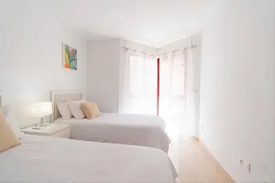 Cama o camas de una habitación en Águilas Centro Ciudad y Junto a la Playa La Colonia - By Aloha Palma