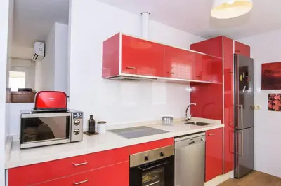 Una cocina o zona de cocina en Esencia de Mar Terraza y Piscina