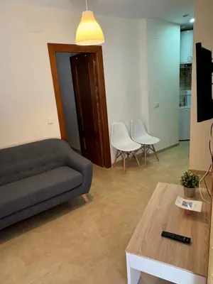 Una televisión o centro de entretenimiento en Apartamentos Peñaflor