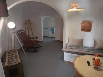 Zona de estar de Encantadora casa-CUEVA en pleno barrio alfarero de Nijar