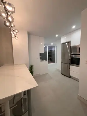 Una cocina o zona de cocina en Apartamento Olimpic Beach