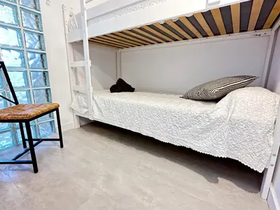Cama o camas de una habitación en Espectaculares vistas al Mediterráneo con piscina a 80 metros de la playa