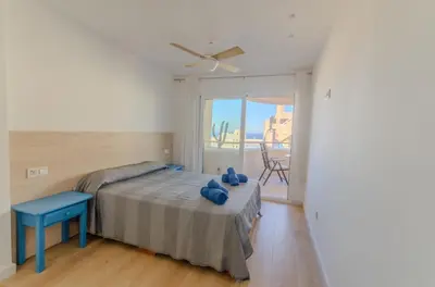 Cama o camas de una habitación en Garrucha Blue Horizon