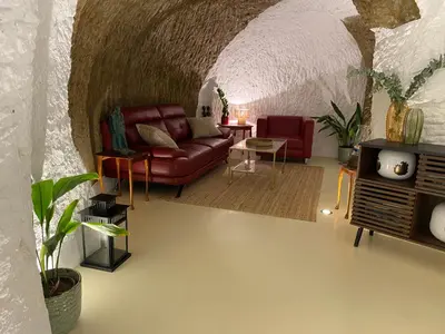 Zona de estar de Cuevas Oro y Arcilla