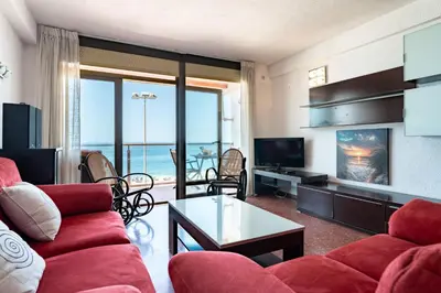 Una televisión o centro de entretenimiento en CT 307 AL - Faro's Zapillo Apartment - Almeria