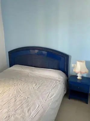 Cama o camas de una habitación en Bonitas vistas al mar