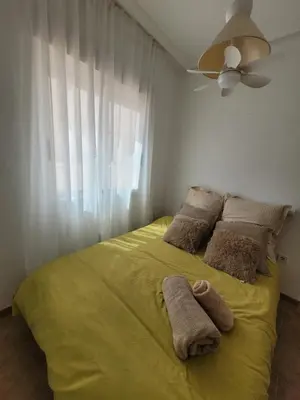 Cama o camas de una habitación en Mojácar Golf y Playa