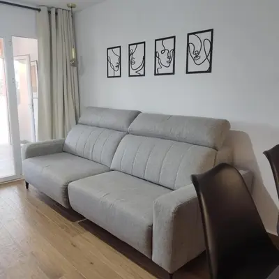 Zona de estar de Bajo Bora Palm, Piscina Privada Climatizable, 150m playa