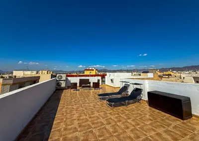 Un balcón o terraza de Solarium privado en el centro de Águilas - By Aloha Palma