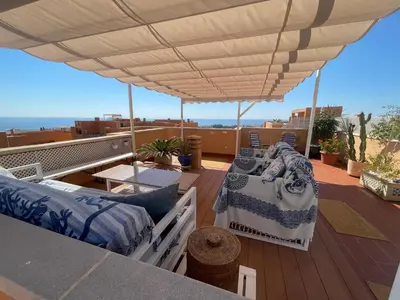 Zona de estar de Apartamento con vistas al mar